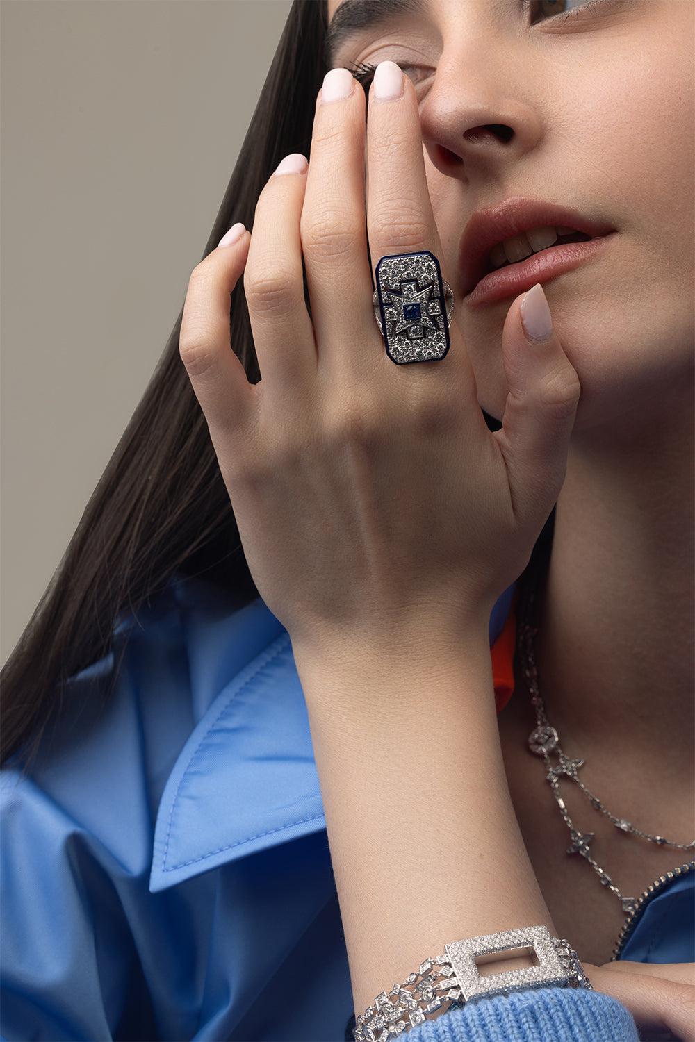 Maltese Ring-WHITE GOLD-6.75-JEWELRYFINE JEWELRING-MARIANI