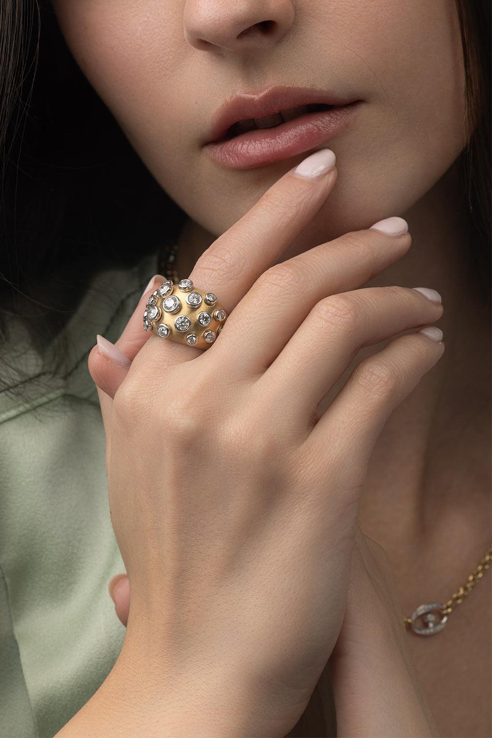 Elettra Ring-YELLOW GOLD-6.75-JEWELRYFINE JEWELRING-MARIANI