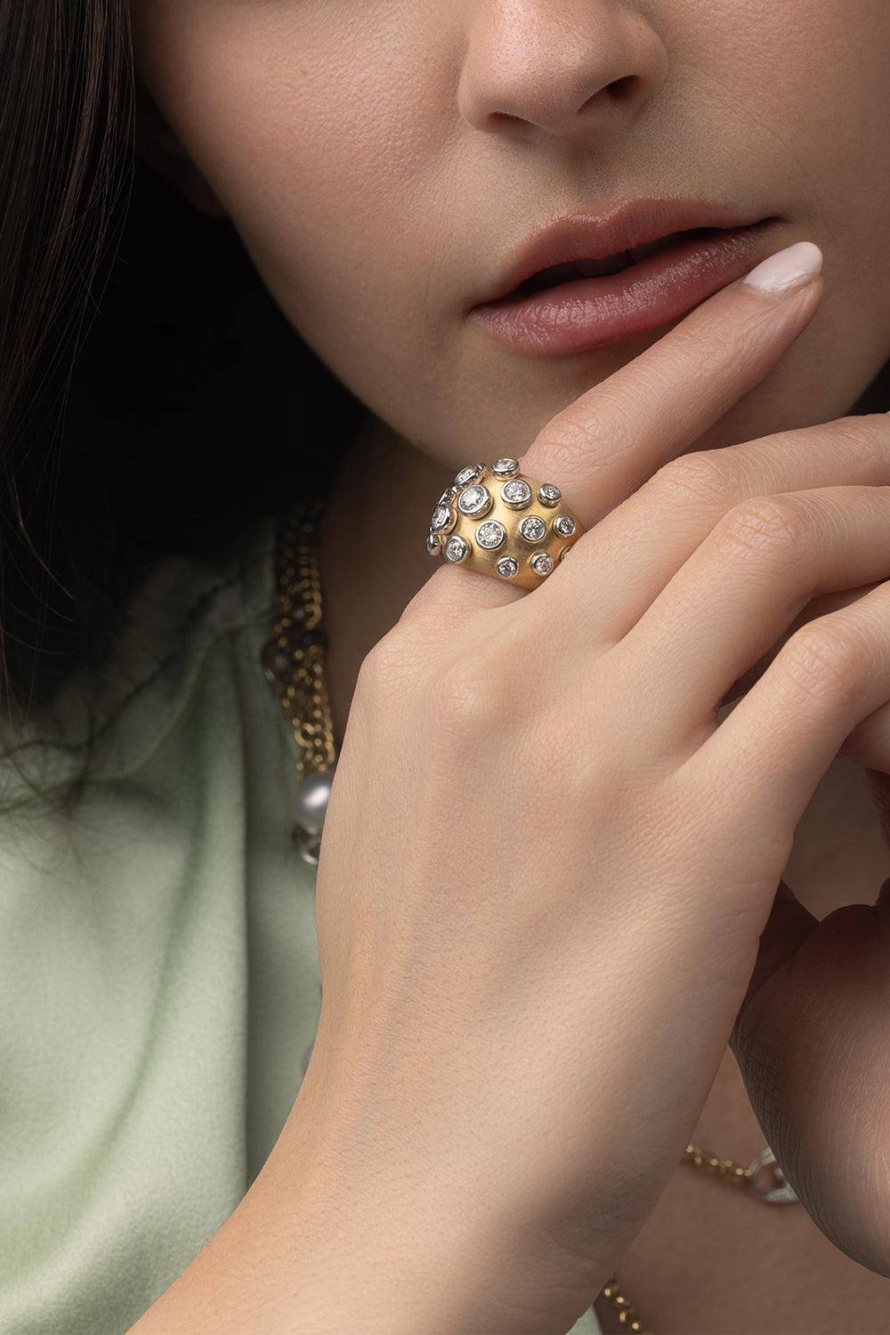 Elettra Ring-YELLOW GOLD-6.75-JEWELRYFINE JEWELRING-MARIANI