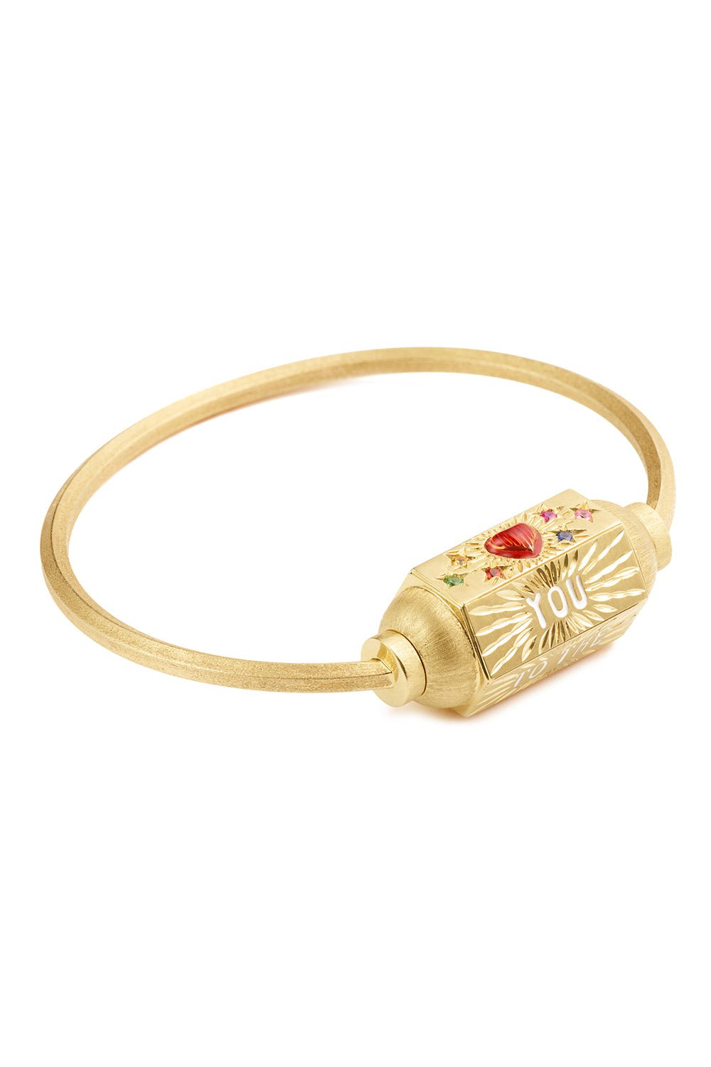 MARIE LICHTENBERG-Love You To The Moon and Back Bracelet-YELLOW GOLD