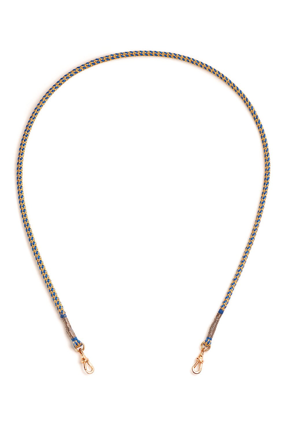 MARIE LICHTENBERG-Corde Rathi Blue Gold-ROSE GOLD