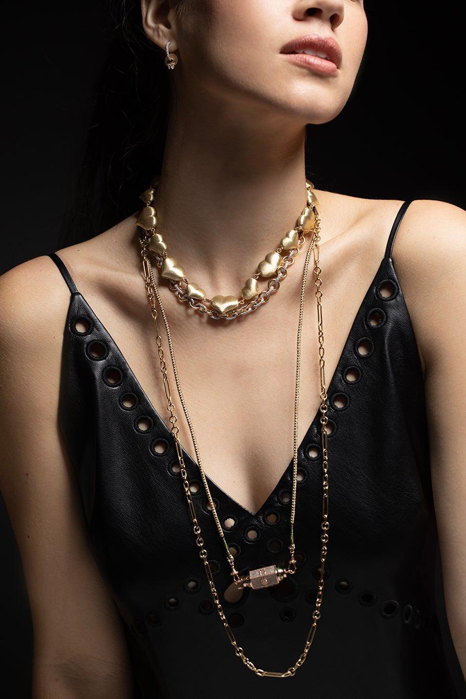 MARIE LICHTENBERG-Lucky Locket Necklace-ROSE GOLD