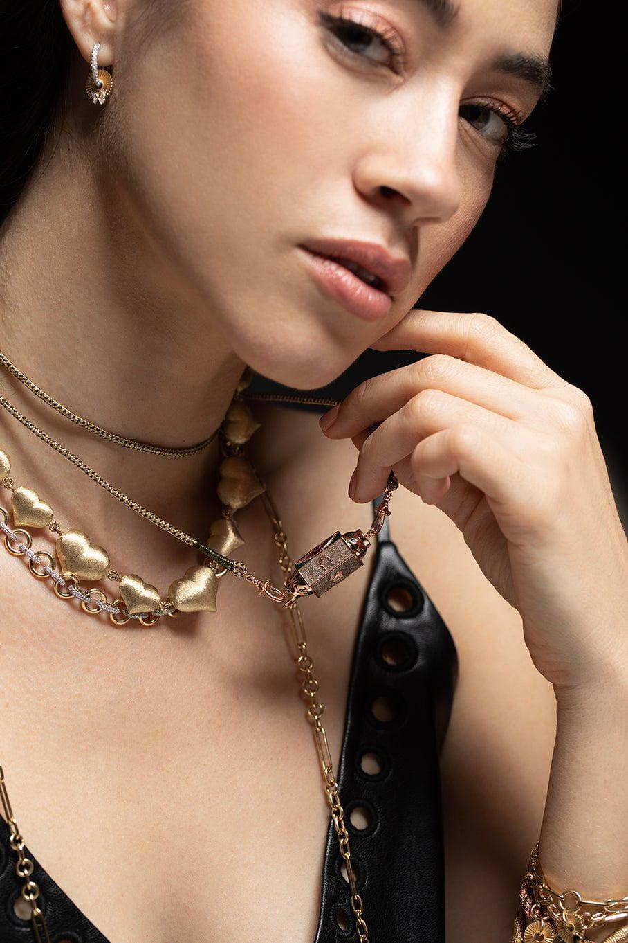 MARIE LICHTENBERG-Lucky Locket Necklace-ROSE GOLD