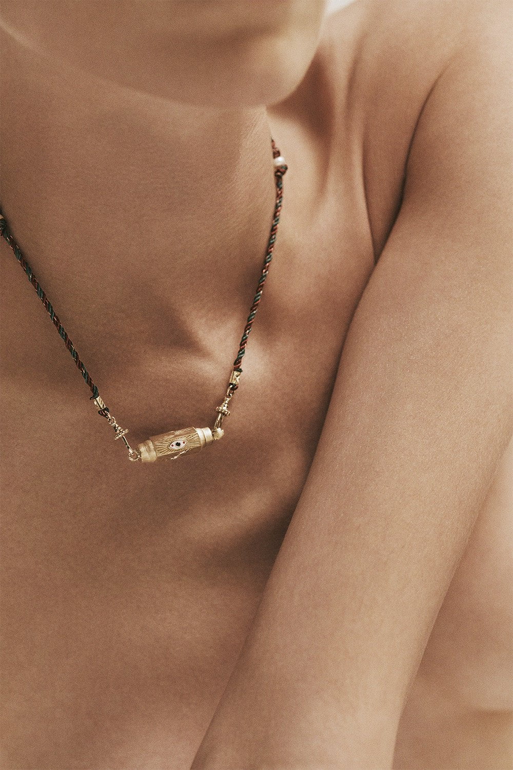 MARIE LICHTENBERG-Mauli Green Burgundy Chain-