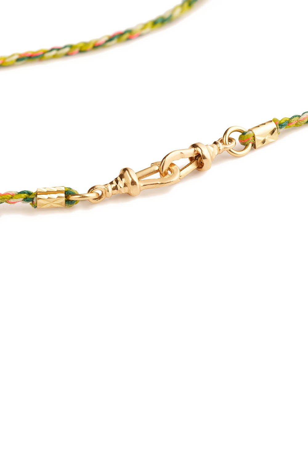 MARIE LICHTENBERG-Mauli Green Pink Chain-YELLOW GOLD