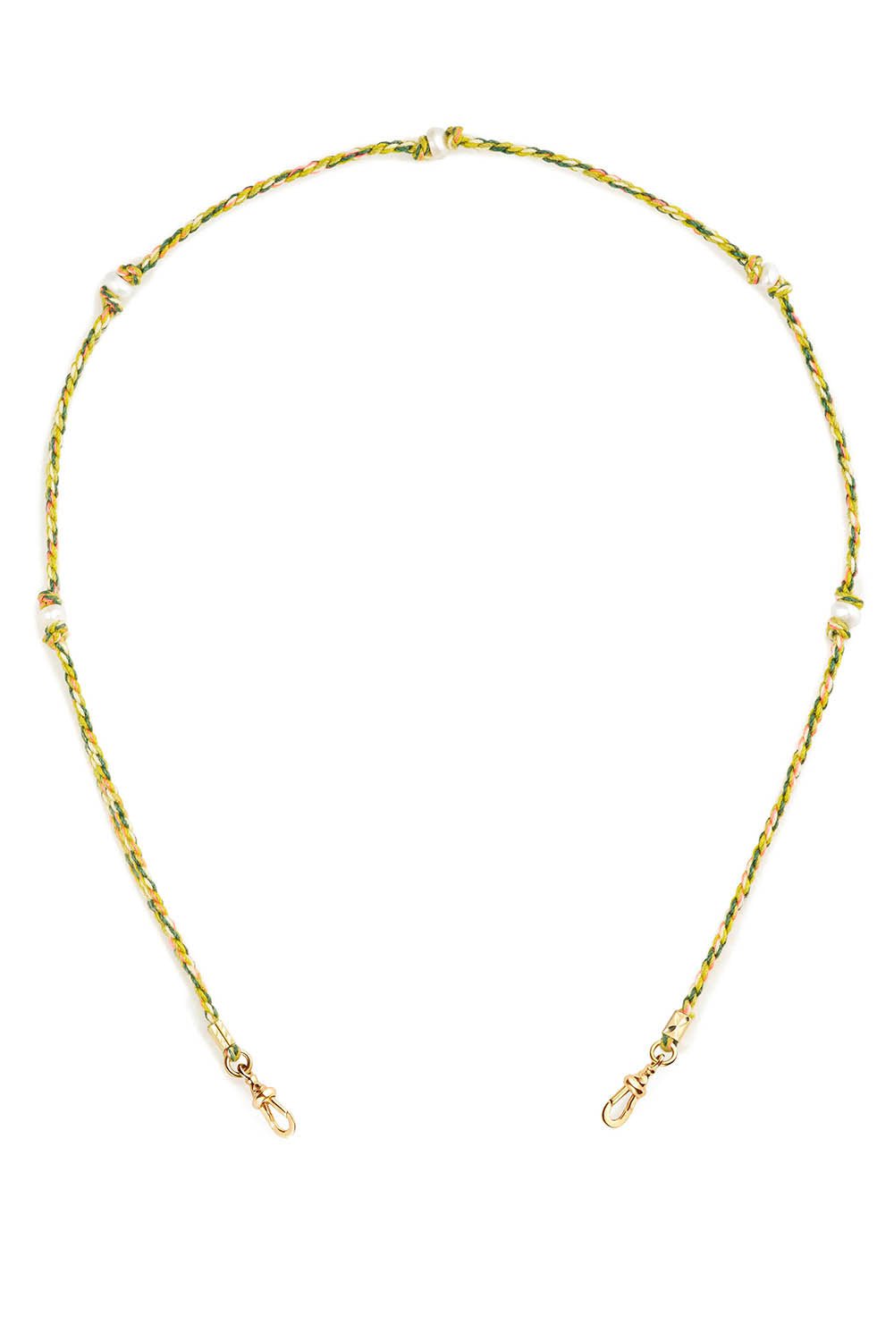 MARIE LICHTENBERG-Mauli Green Pink Chain-YELLOW GOLD