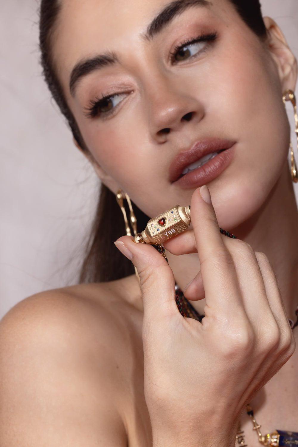 MARIE LICHTENBERG-Love You Locket Necklace-YELLOW GOLD