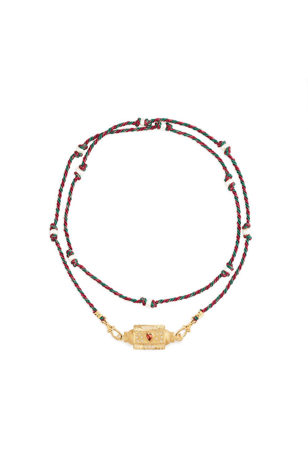 MARIE LICHTENBERG-Love You Locket Necklace-YELLOW GOLD