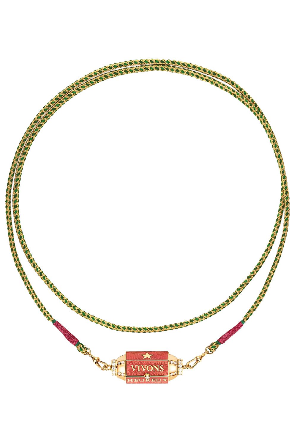 MARIE LICHTENBERG-Vivons Locket Necklace-YELLOW GOLD