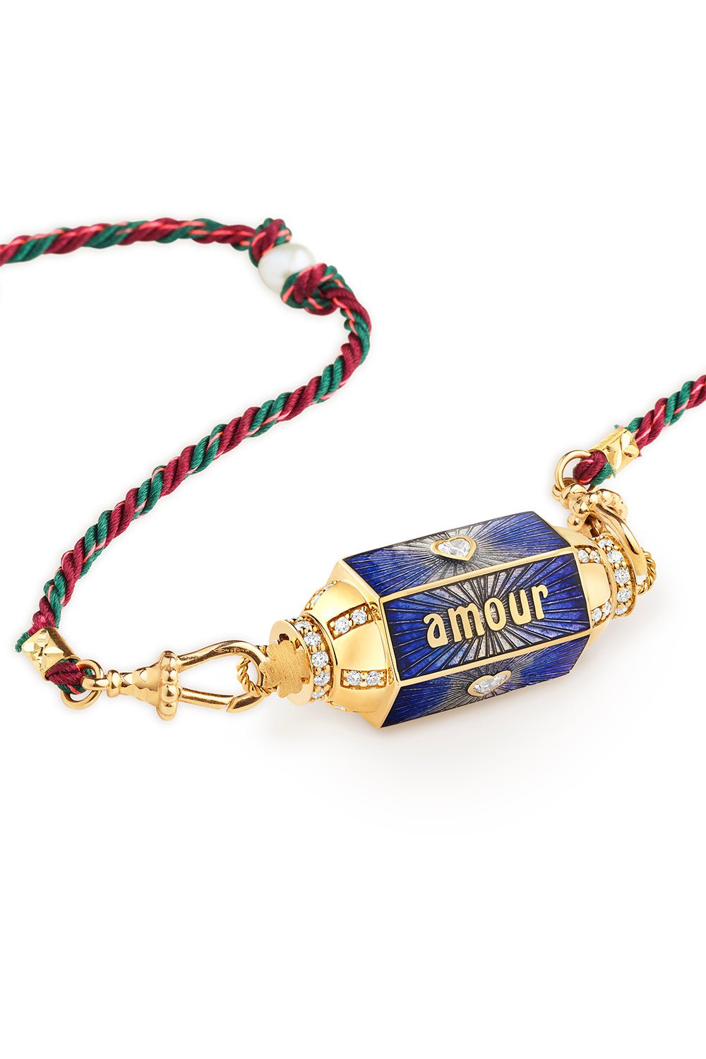 MARIE LICHTENBERG-Amour Toujours Locket Necklace-YELLOW GOLD