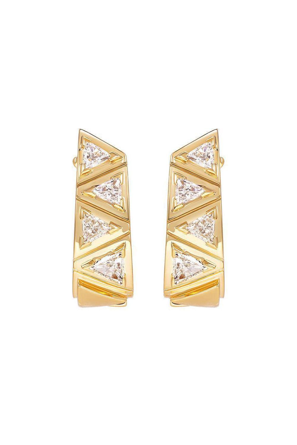 Diamond Danielle Earrings-YELLOW GOLD-JEWELRYFINE JEWELEARRING-MARINA B