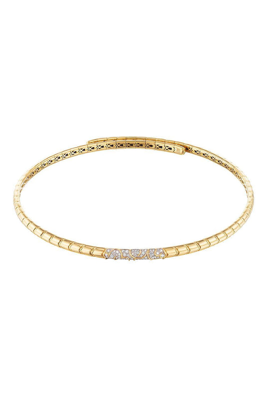 Diamond Ondine Collar Necklace-YELLOW GOLD-SMALL-JEWELRYFINE JEWELNECKLACE O-MARINA B