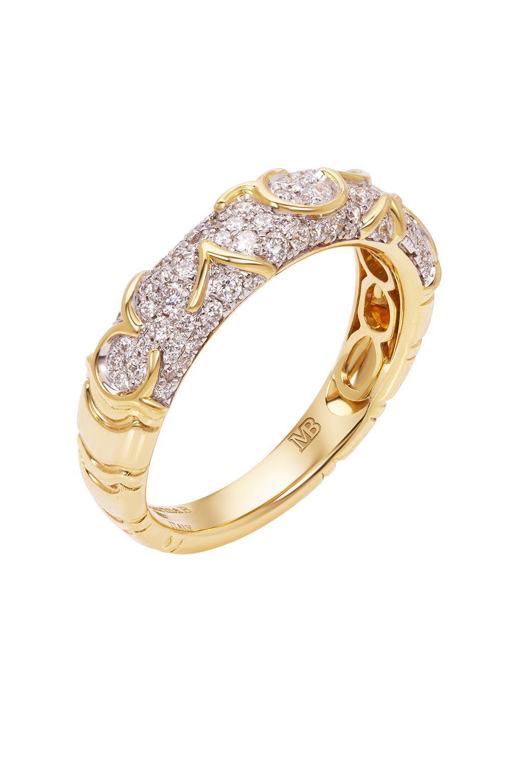 Diamond Ondine Ring-YELLOW GOLD-6-JEWELRYFINE JEWELRING-MARINA B
