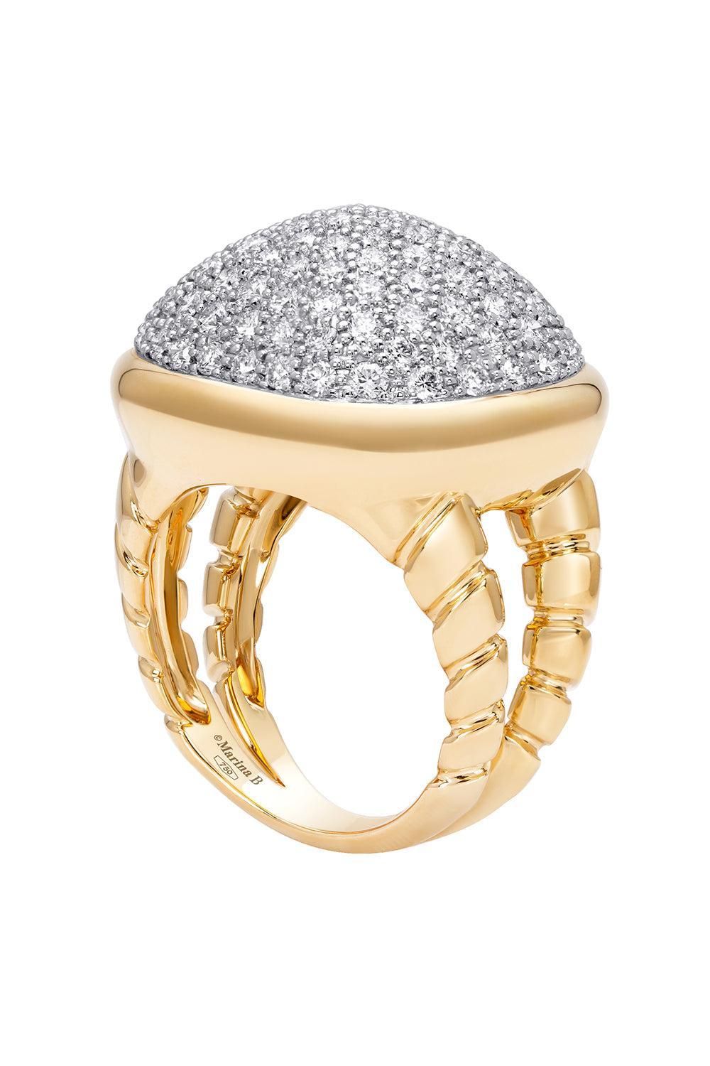 Diamond Tigella Ring-YELLOW GOLD-6.5-JEWELRYFINE JEWELRING-MARINA B