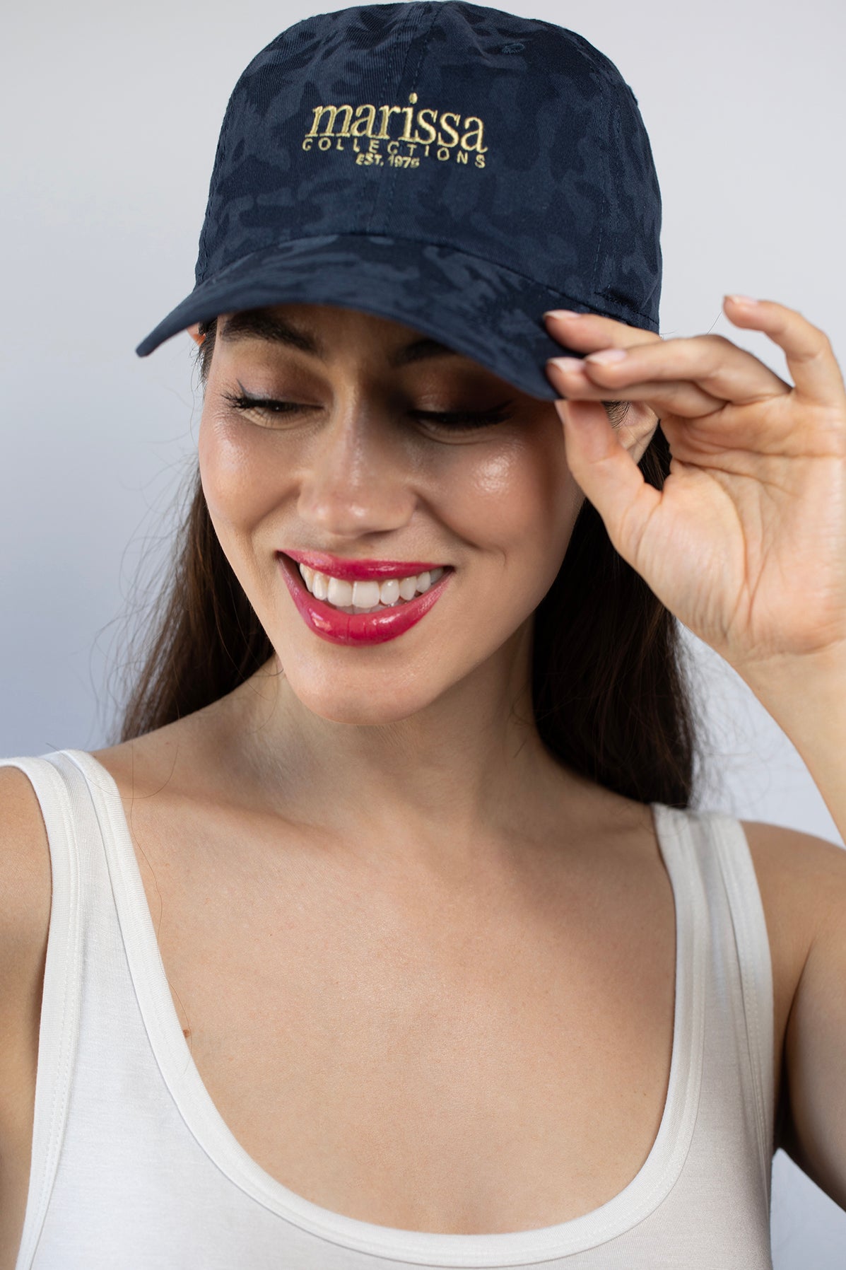 MARISSA COLLECTIONS-Navy Camo Hat-CAMO