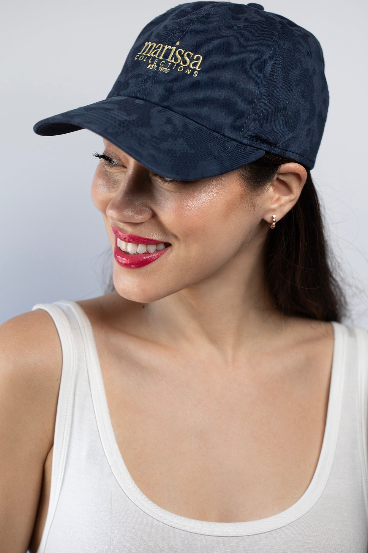 MARISSA COLLECTIONS-Navy Camo Hat-CAMO