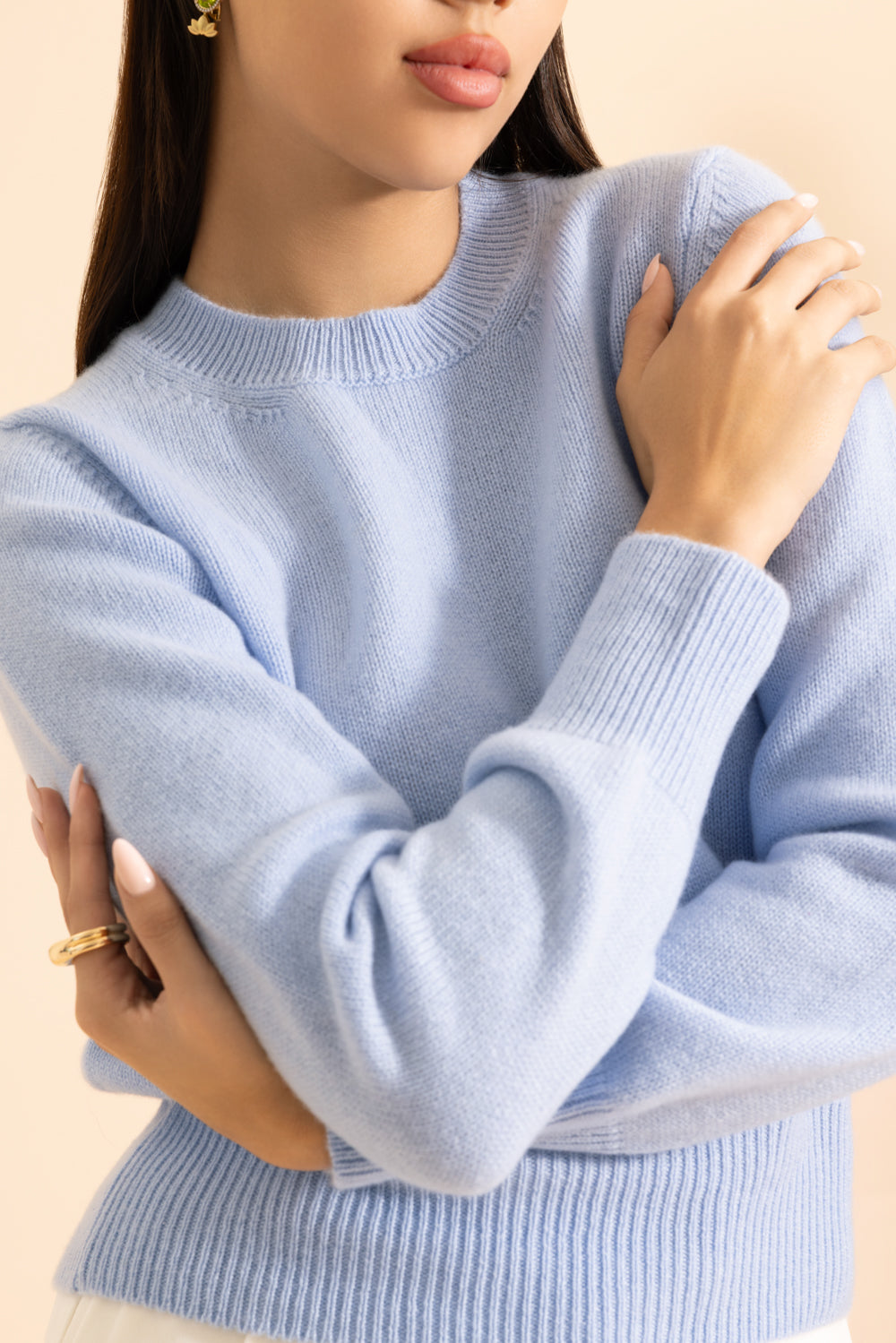 The Cashmere Pullover - Forget Me Not
