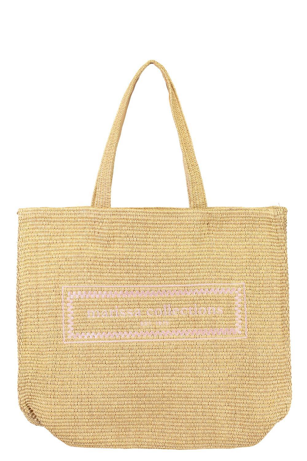 Logo Tote Bag-Brown-HANDBAGTOTES-MARISSA COLLECTIONS