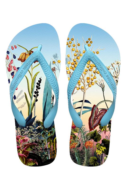 MC Mens Floral Flip Flops-FLORAL-9-MENSSHOECASUAL-MARISSA COLLECTIONS