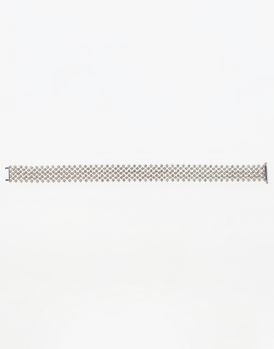 MARISSA DIAMONDS-Diamond Mesh Bracelet-WHITE GOLD