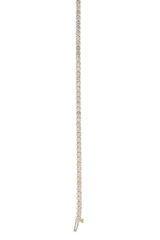 MARISSA DIAMONDS-Diamond Line Bracelet-YELLOW GOLD