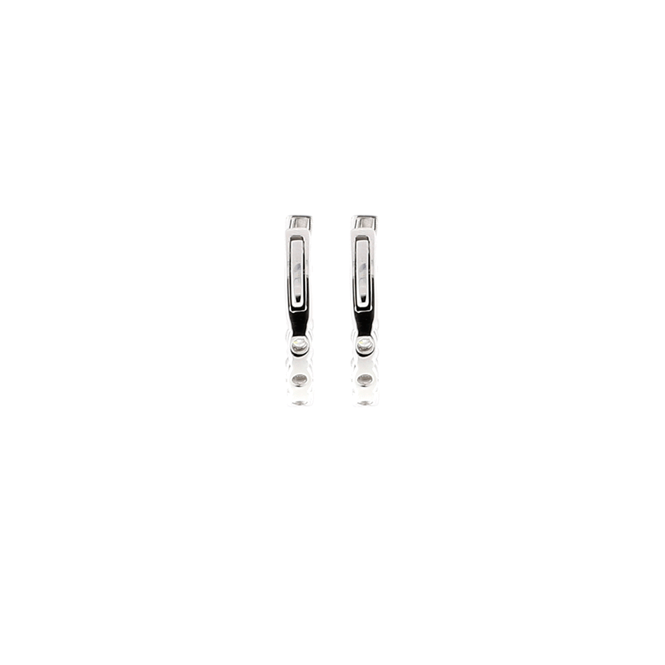 MARISSA DIAMONDS-Small Diamond Hoop Earrings-WHITE GOLD