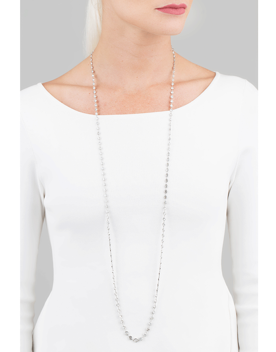 MARISSA DIAMONDS-Diamond By The Yard Necklace-PLATINUM