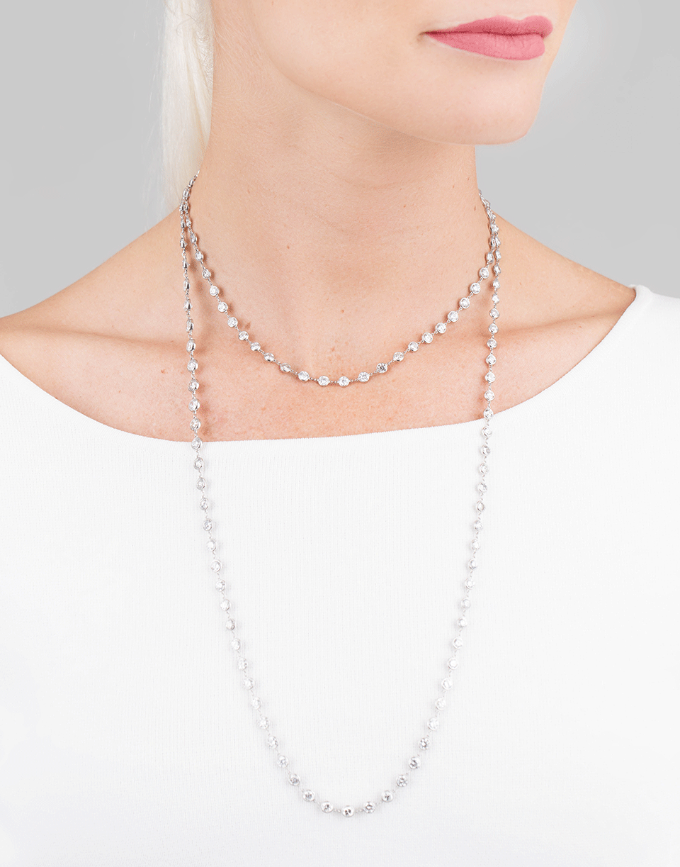 MARISSA DIAMONDS-Diamond By The Yard Necklace-PLATINUM