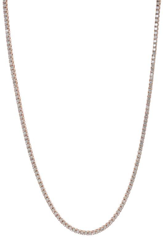 MARISSA DIAMONDS-Diamond Riviera Necklace-ROSE GOLD