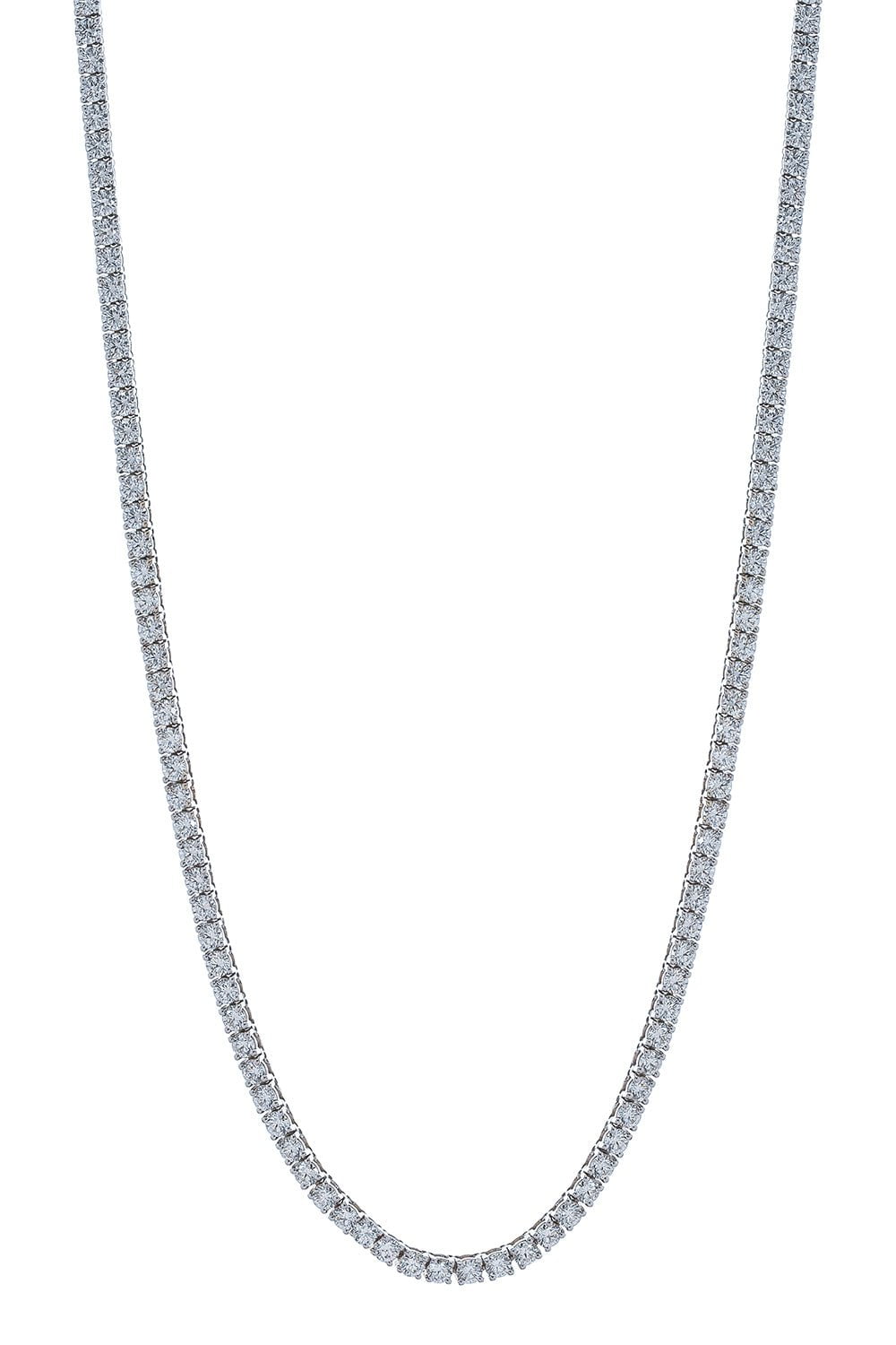 MARISSA DIAMONDS-Diamond Tennis Necklace - 9.48ctw-WHITE GOLD