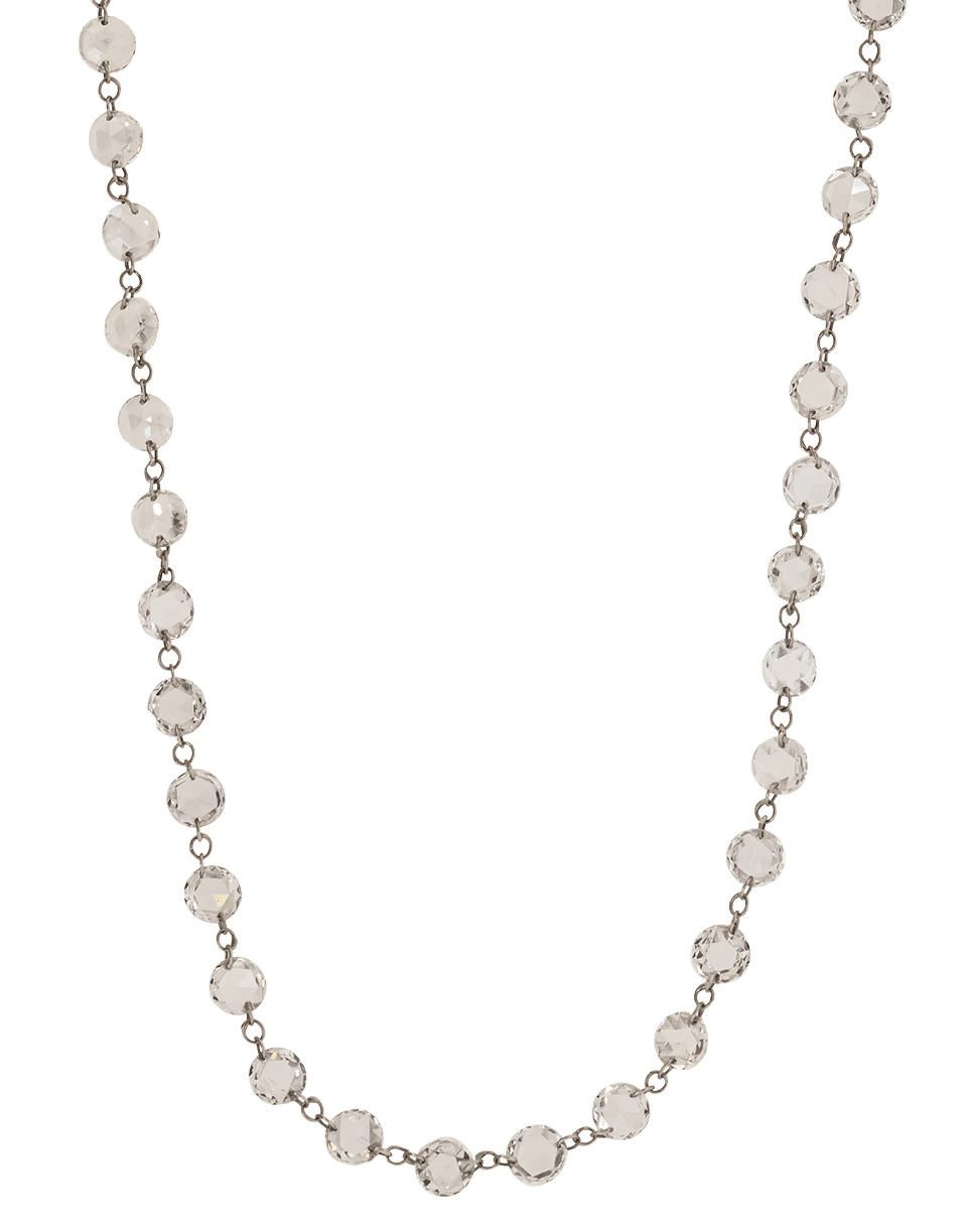 MARISSA DIAMONDS-Rose Cut Diamond Necklace-WHITE GOLD