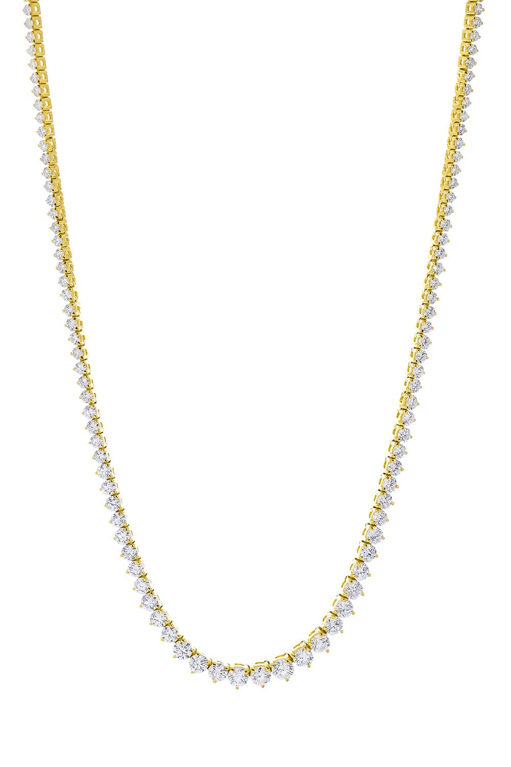 MARISSA DIAMONDS-Graduated Rivera Necklace-YELLOW GOLD
