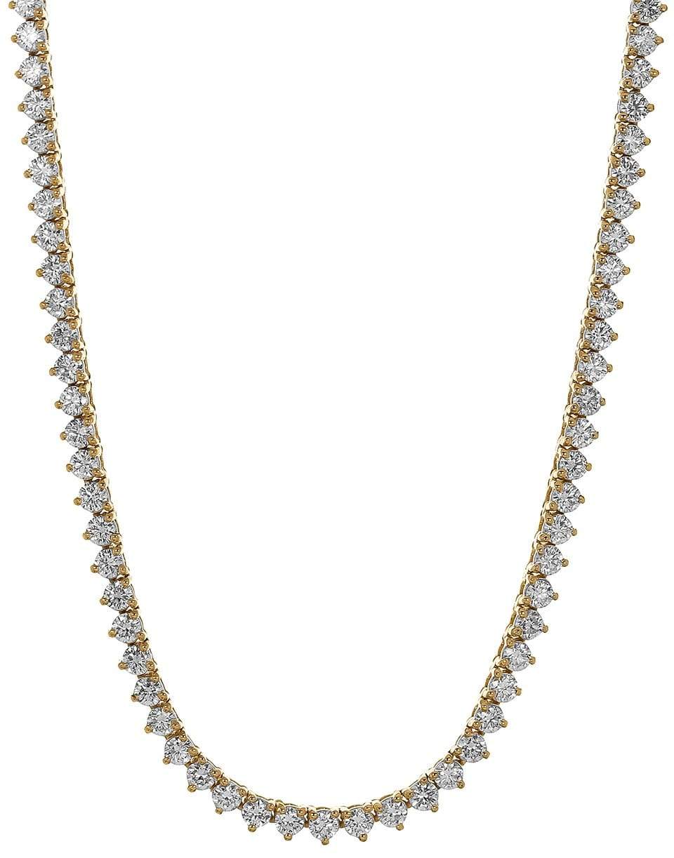 MARISSA DIAMONDS-Diamond Tennis Necklace - 5.65ctw-YELLOW GOLD