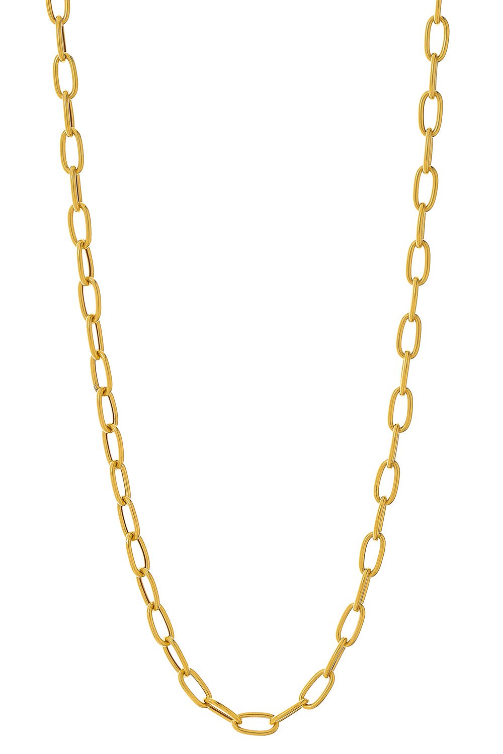 MARISSA DIAMONDS-Soft Oval Link Chain-YELLOW GOLD