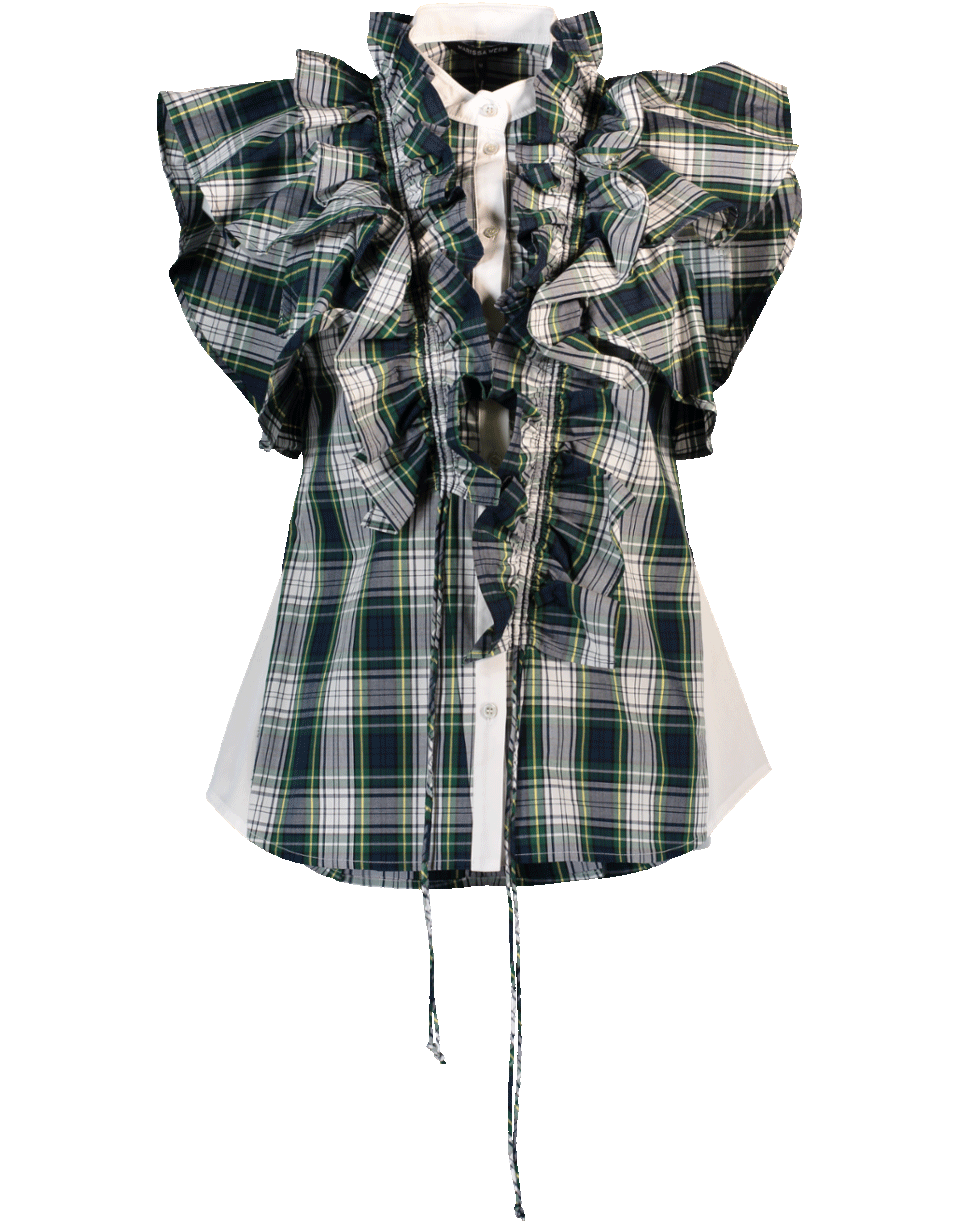 MARISSA WEBB-Irene Plaid Blouse-