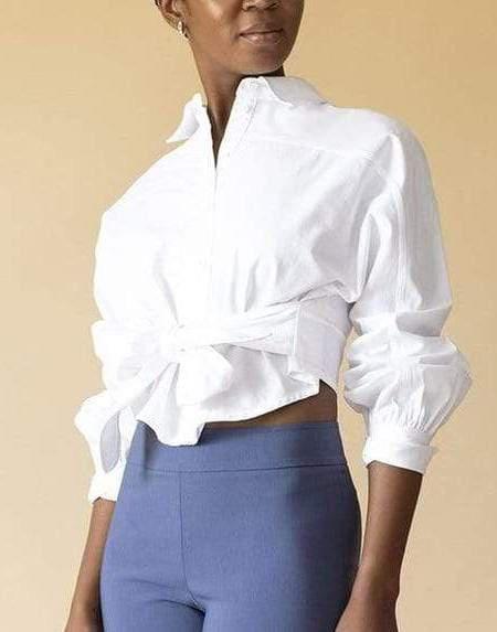 MARISSA WEBB-White Emmerson Oxford Shirt-