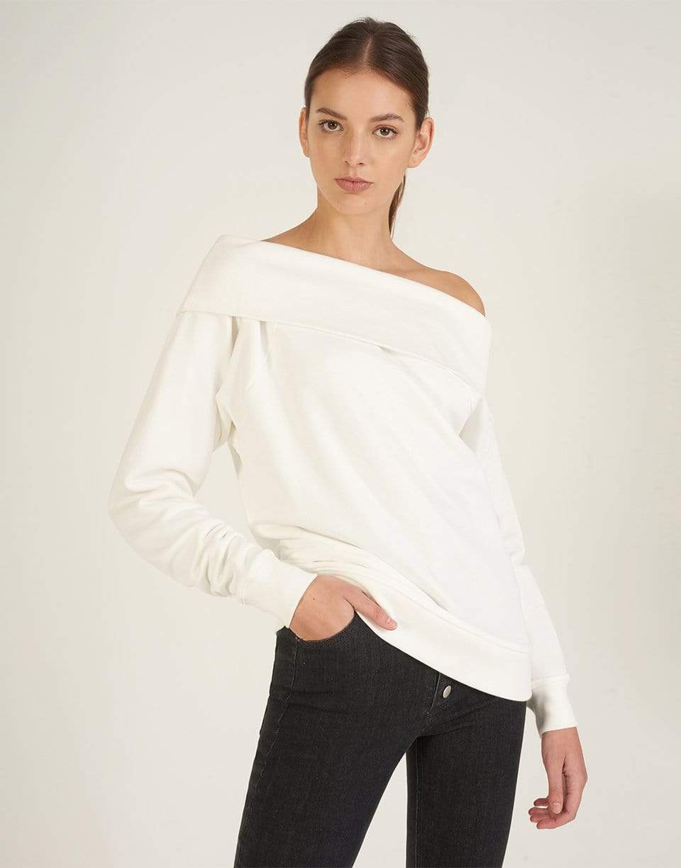 MARISSA WEBB-So Relaxed Off Shoulder Sweatshirt-