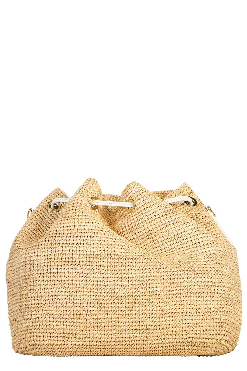 MARK CROSS-Joni Raffia Bag-NATURAL