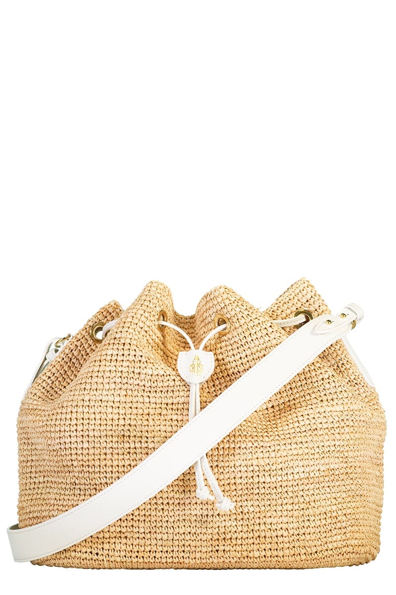 MARK CROSS-Joni Raffia Bag-NATURAL