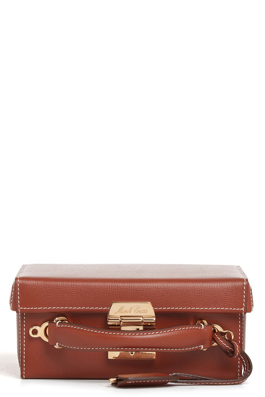 MARK CROSS-Grace Woven Strap Small Box - Acorn-ACORN
