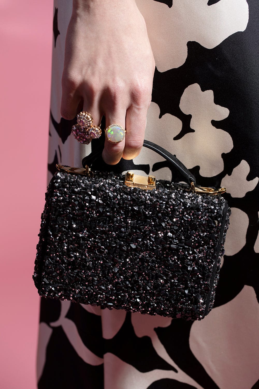 MARK CROSS-Grace Small Box Bag-BEAD BLK