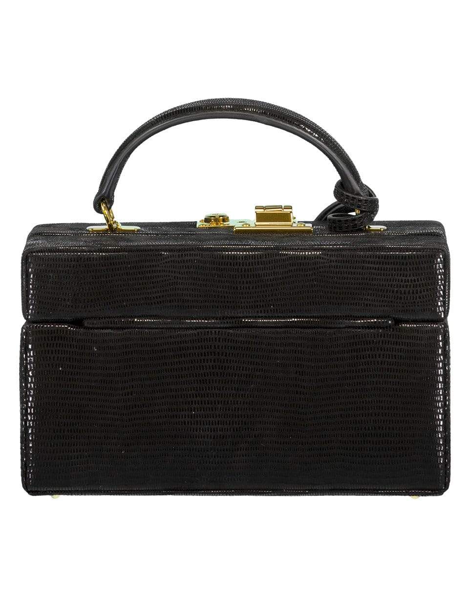 MARK CROSS-Black 1845 Leather Mini Trunk-BLACK