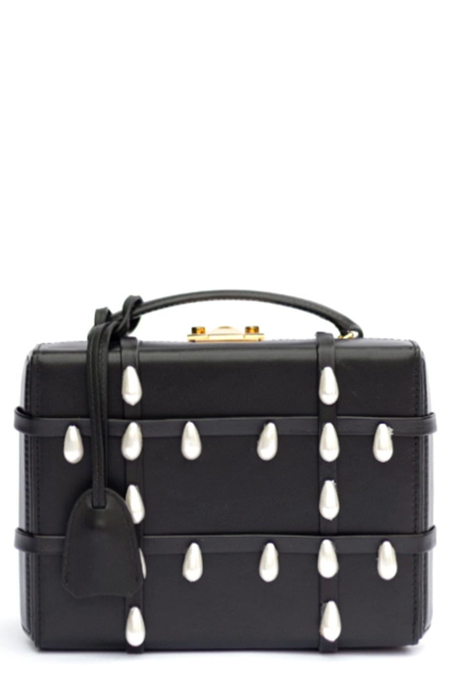 MARK CROSS-Grace Small Box Bag - Black-BLACK