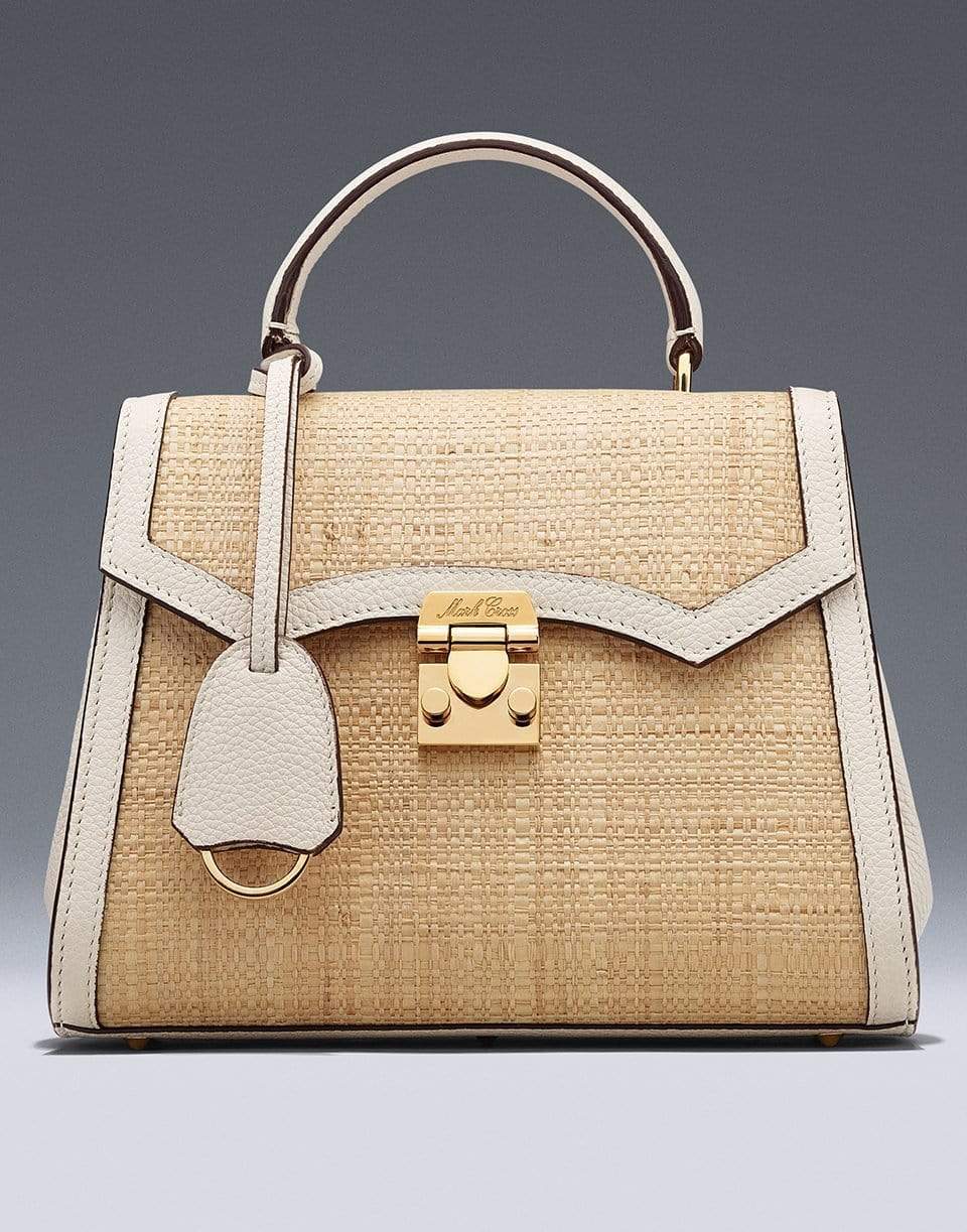 Mark cross raffia bag deals