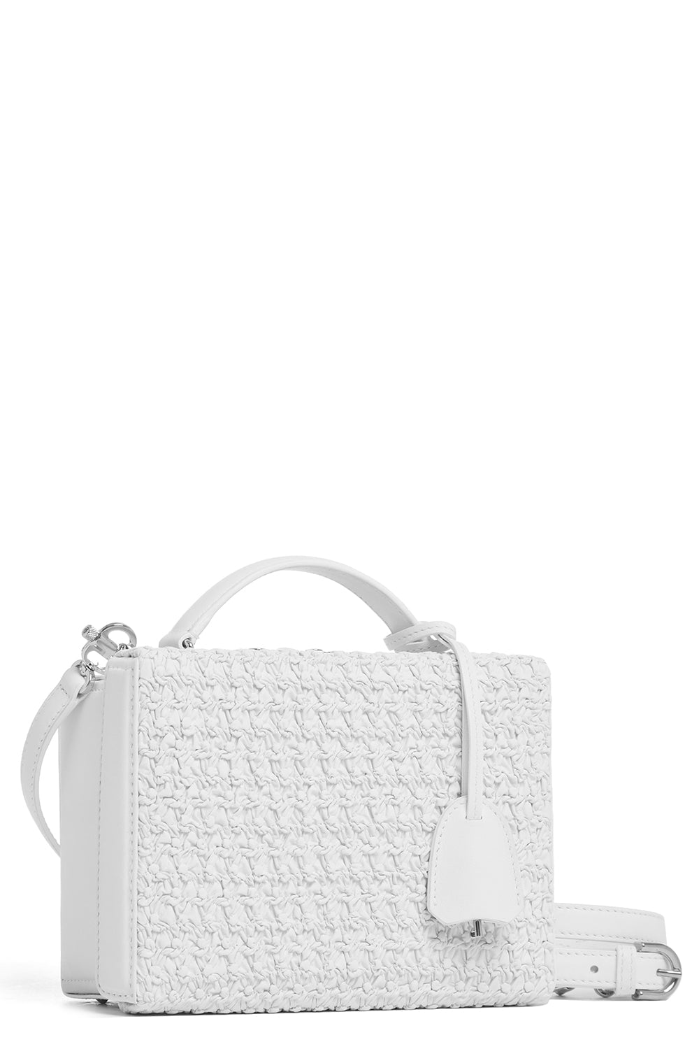 MARK CROSS-Grace Small Box - Quilted White-BRT WHT