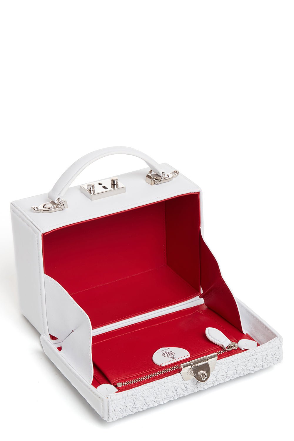 MARK CROSS-Grace Small Box - Quilted White-BRT WHT