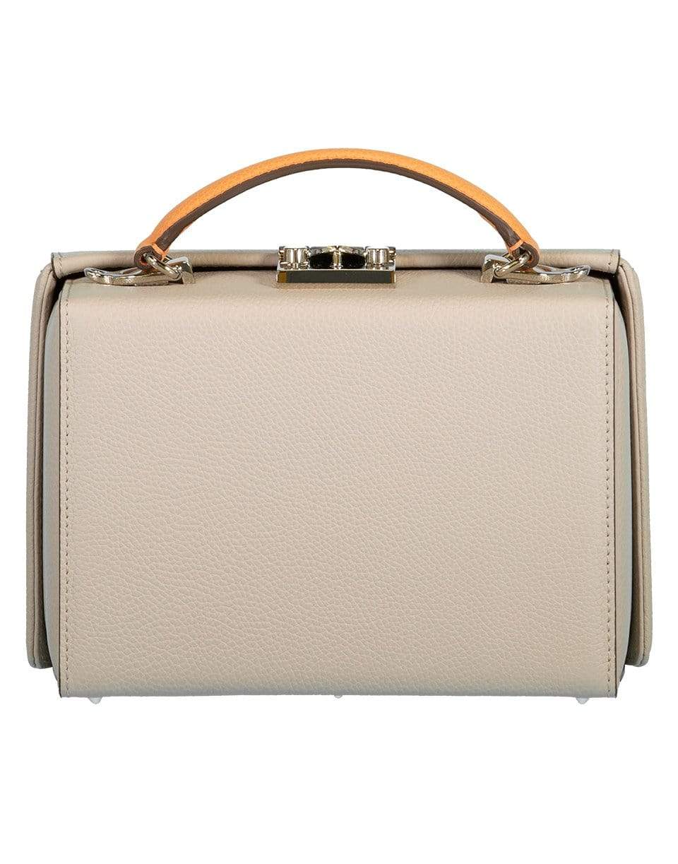 MARK CROSS-Taupe Grace Small Leather Box Bag-TAUPE