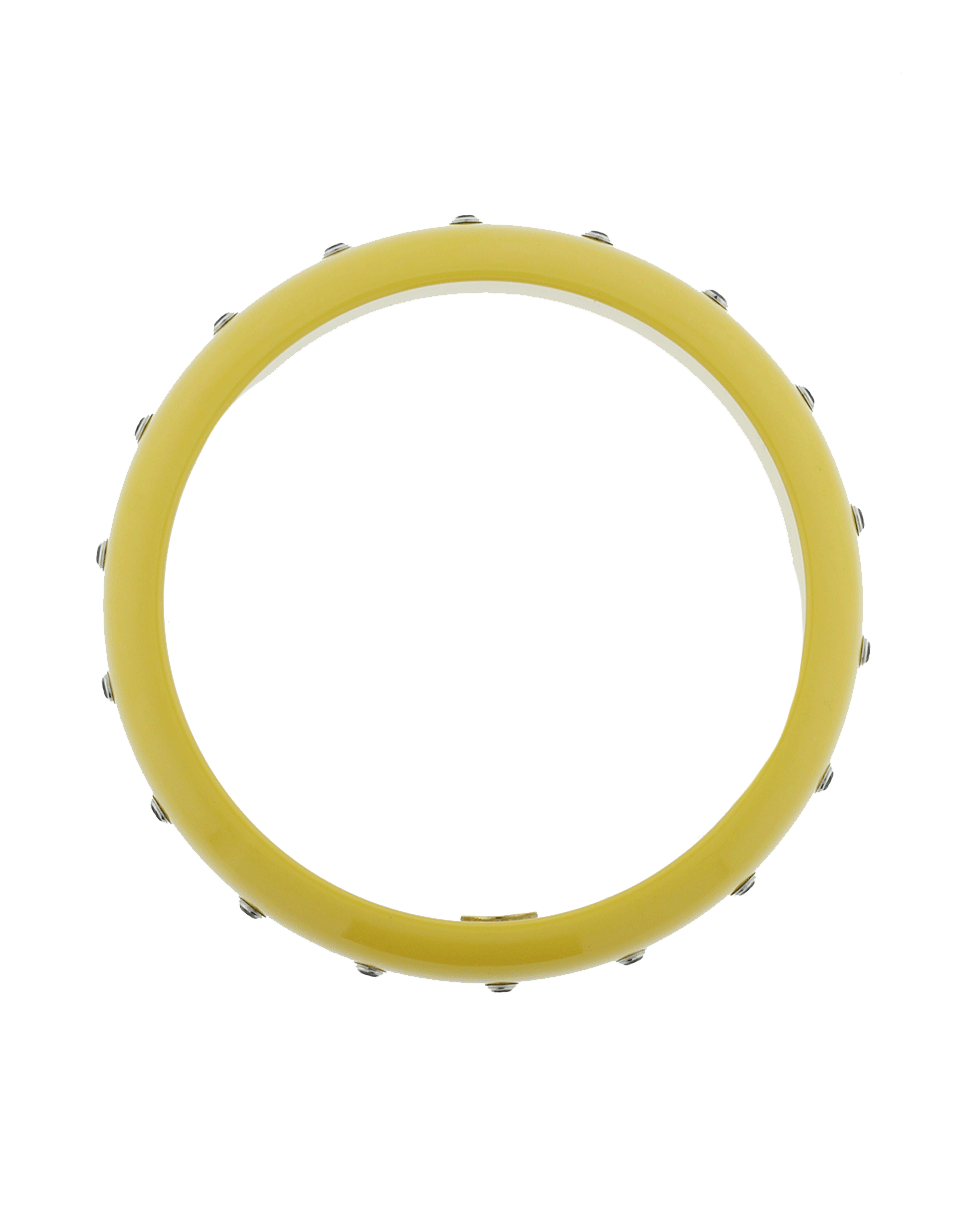 MARK DAVIS-Mixed Sapphires Bakelite Bangle-WHITE GOLD