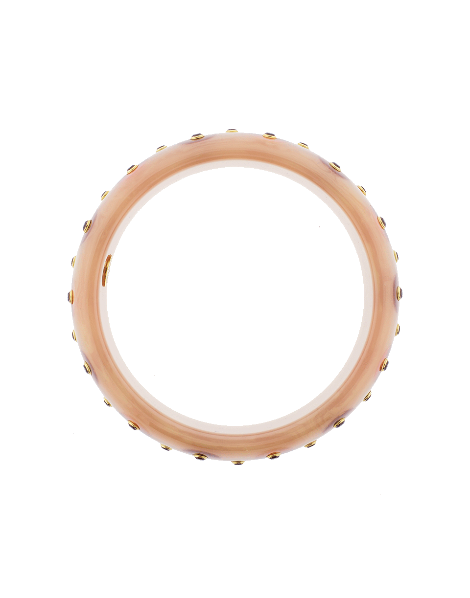 MARK DAVIS-Pink And Burgundy Bakelite Bangle-YELLOW GOLD