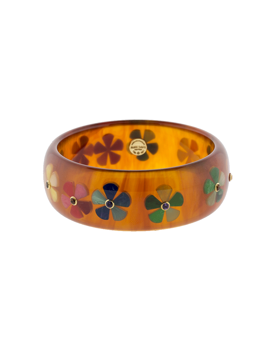 MARK DAVIS-Tortoise Bakelite Bangle-YELLOW GOLD